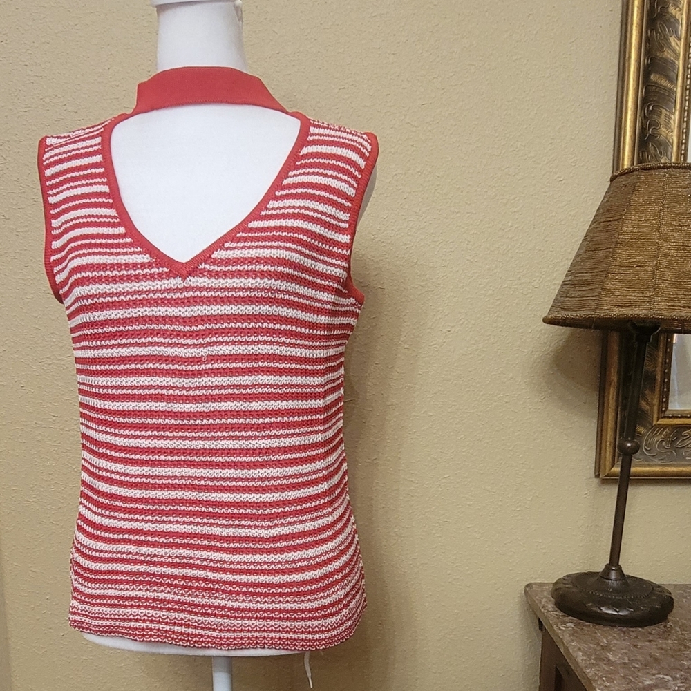 NWT Sleeveless Mock Neck Top